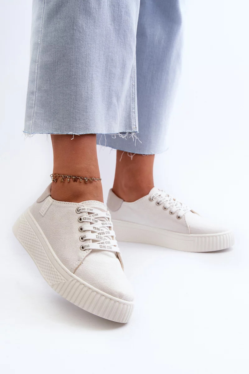 Dámske tenisky s pamäťovou penou BIG STAR - biele 38