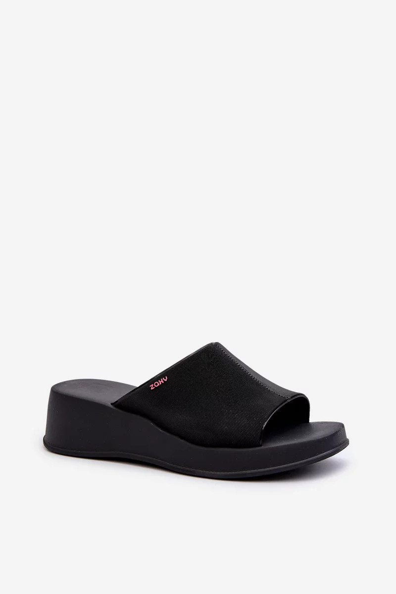 Dámske papuče na klinoch ZAXY Black 40