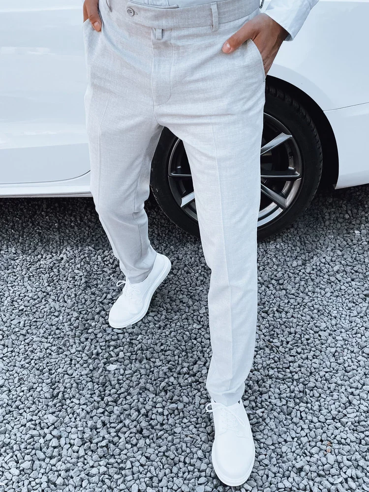 Šedé pánske nohavice Dstreet UX4289 s34