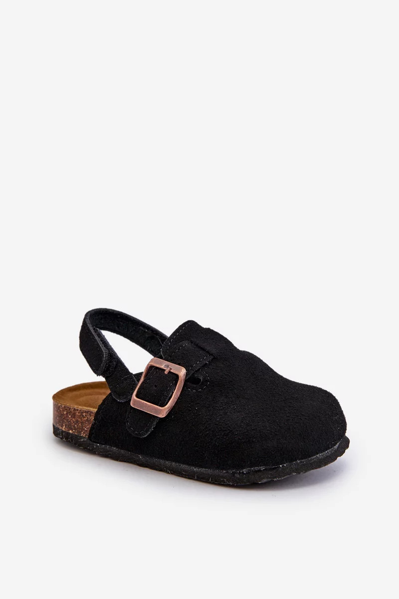 Detské papuče na korkovej platforme, Black Vulagia 25