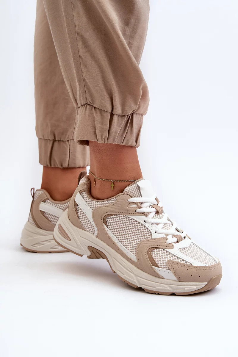 Béžové dámske tenisky športové topánky Kildia 39
