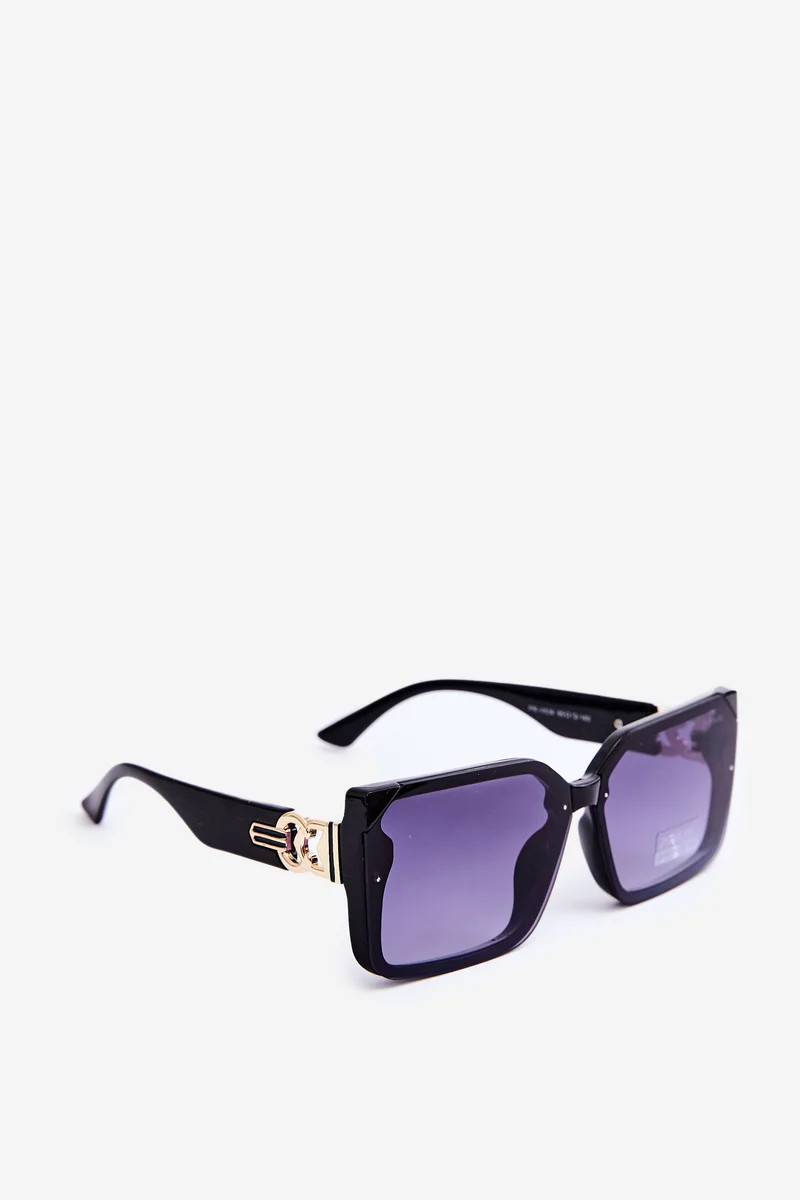 Dámske štvorcové slnečné okuliare UV400 čierne Univerzální