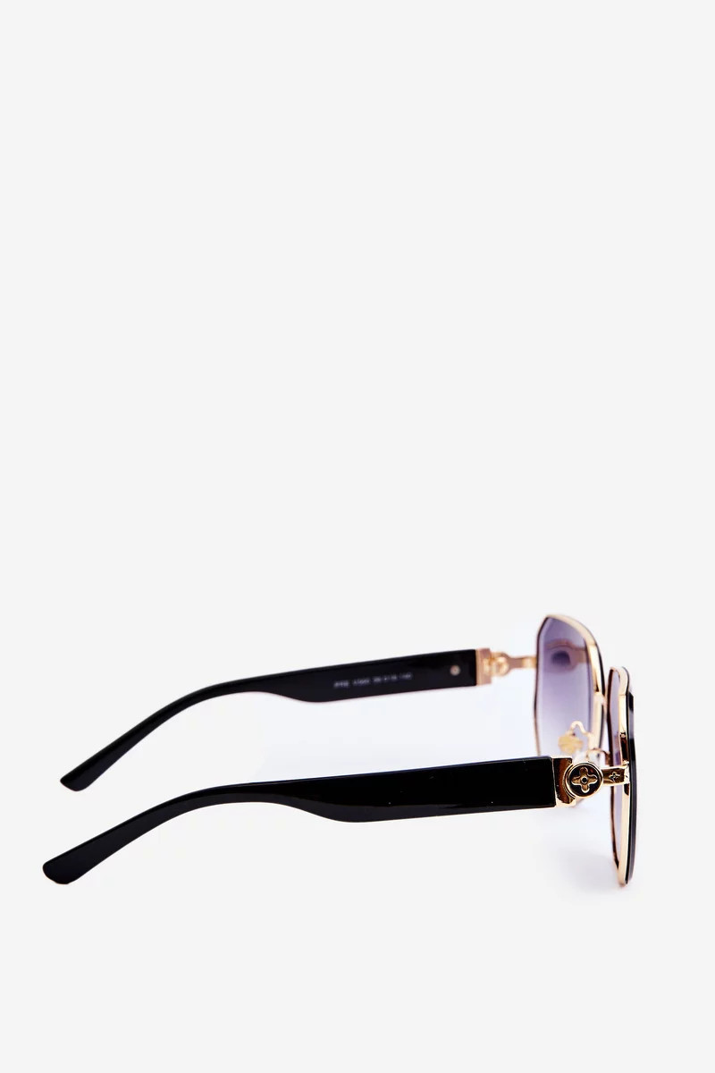 Dámske slnečné okuliare UV400 čierno-zlaté Univerzální Dámske slnečné okuliare UV400 čierno-zlaté Univerzální