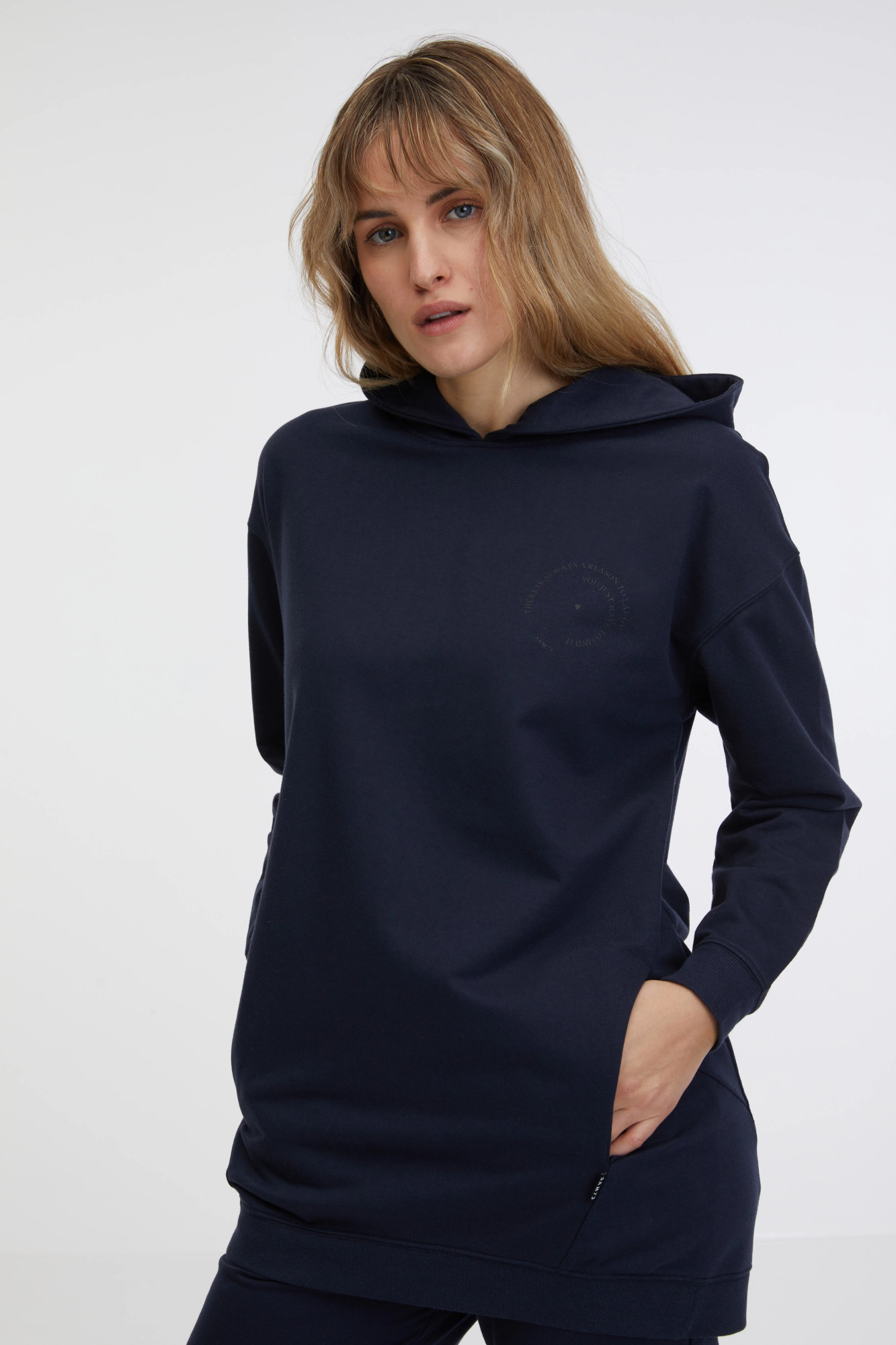 Dámská prodloužená mikina SAM 73 Lola modrá Velikost: XS