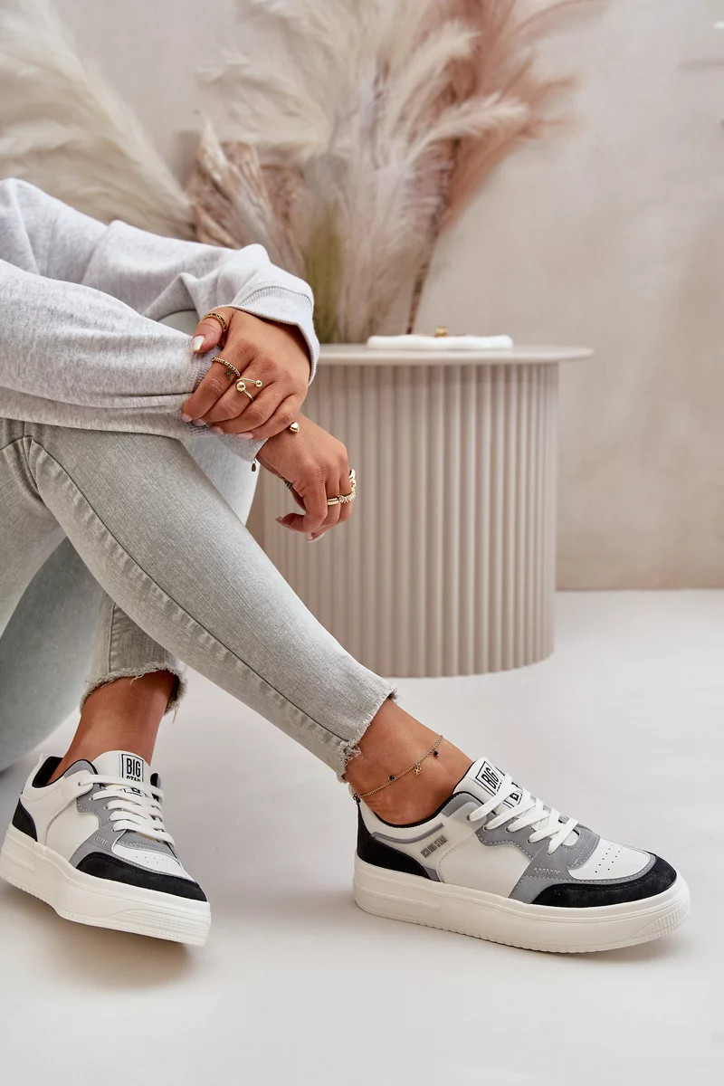 Dámske nízke tenisky Eco Leather Big Star White and Grey 36