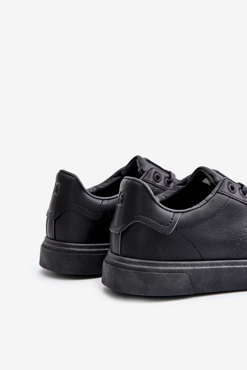 Pánske kožené tenisky ECO Big Star - čierne 41