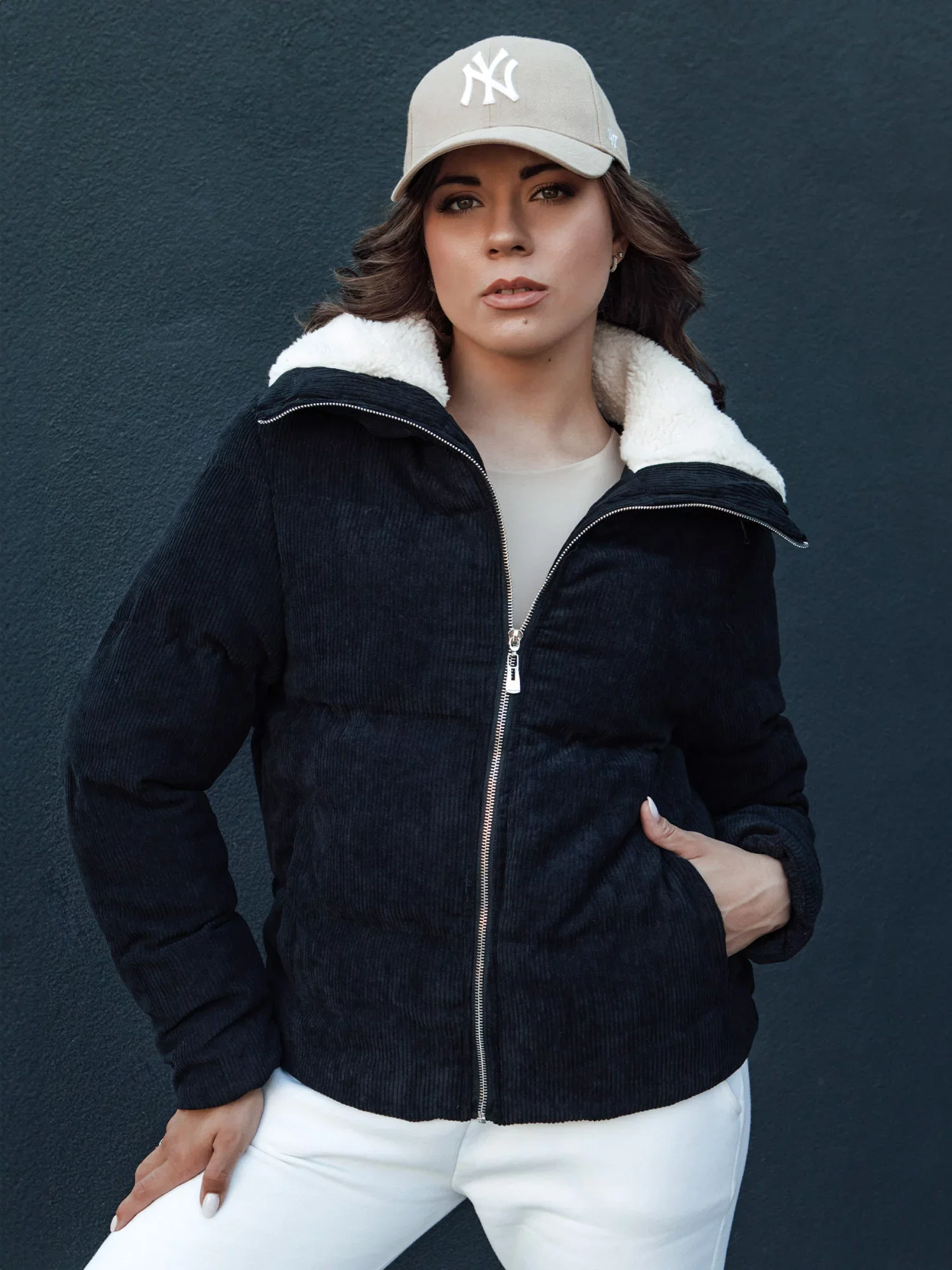 Dámska zimná bunda TRENDYGLAM black Dstreet TY4357 M