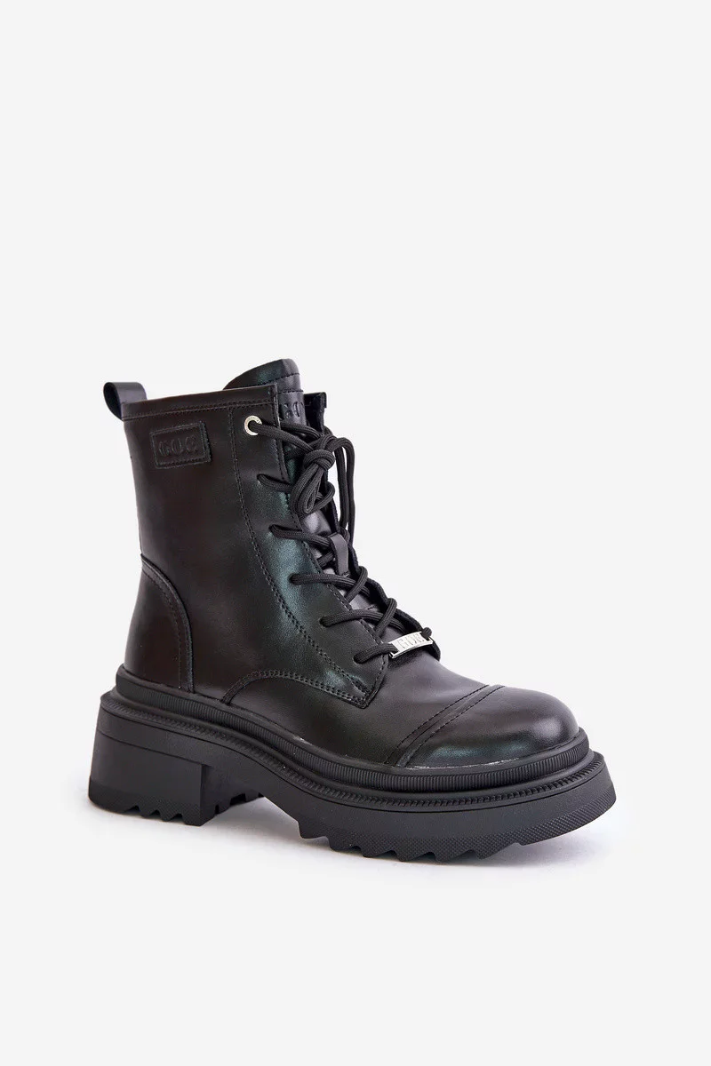 Dámske členkové topánky Workery Insulated Natural Leather Goe Black 39