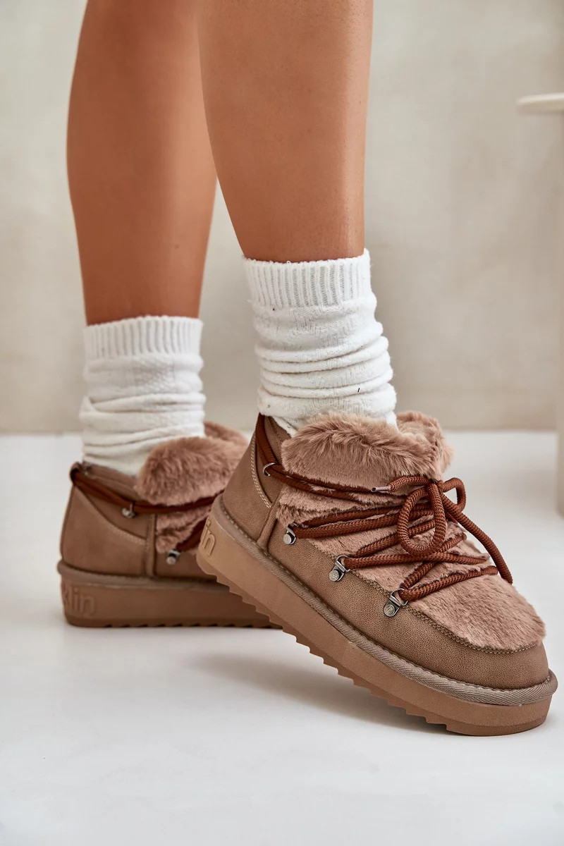 Nízke snežnice s kožušinou D.Franklin Brown 38