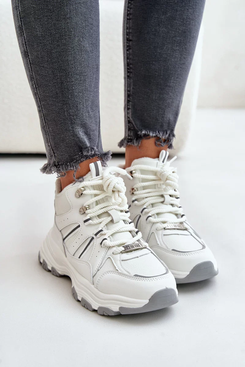 Zateplené dámske tenisky Big Star White 40