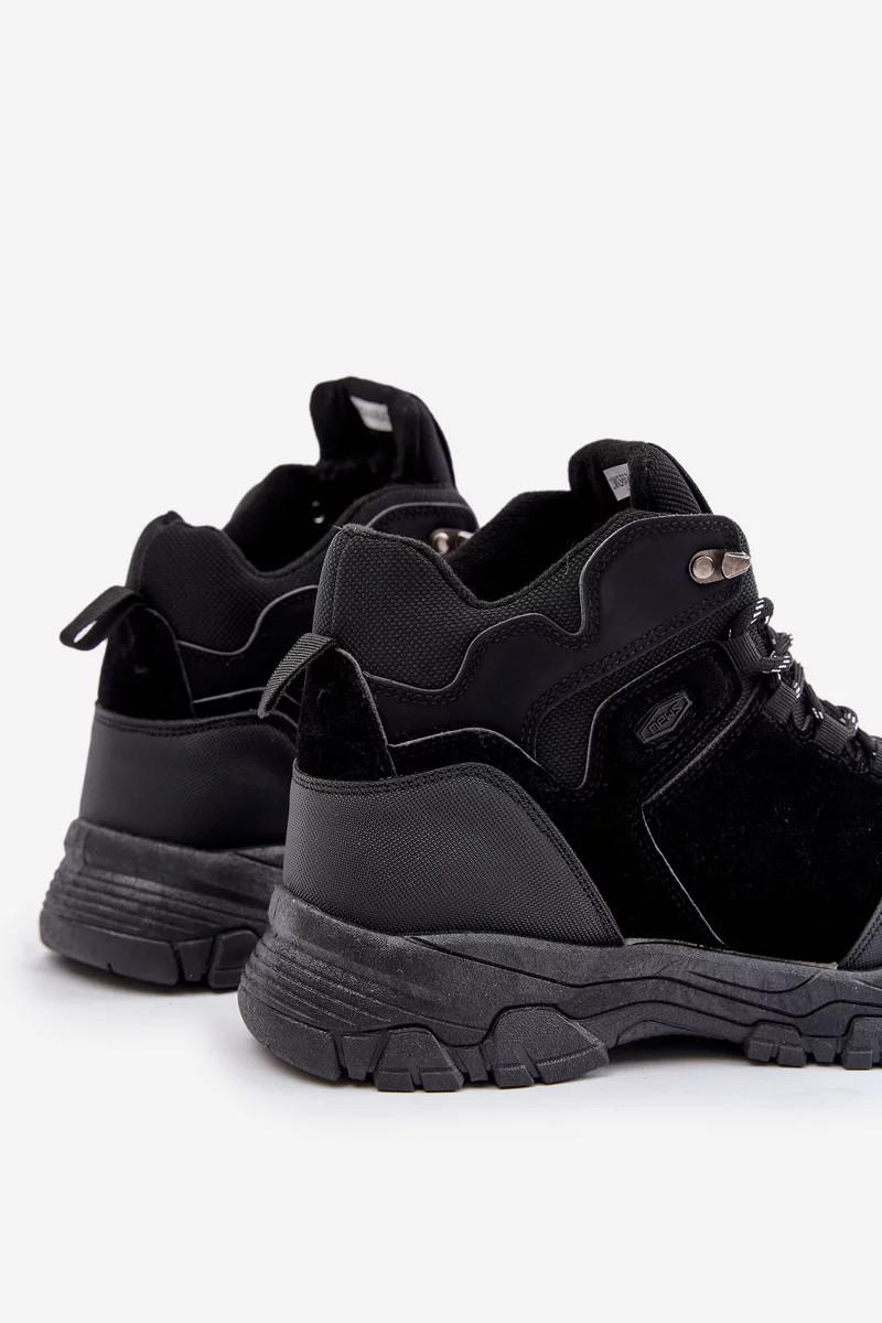 Zateplené pánske trekingové topánky Lace-up Black Zerista 44