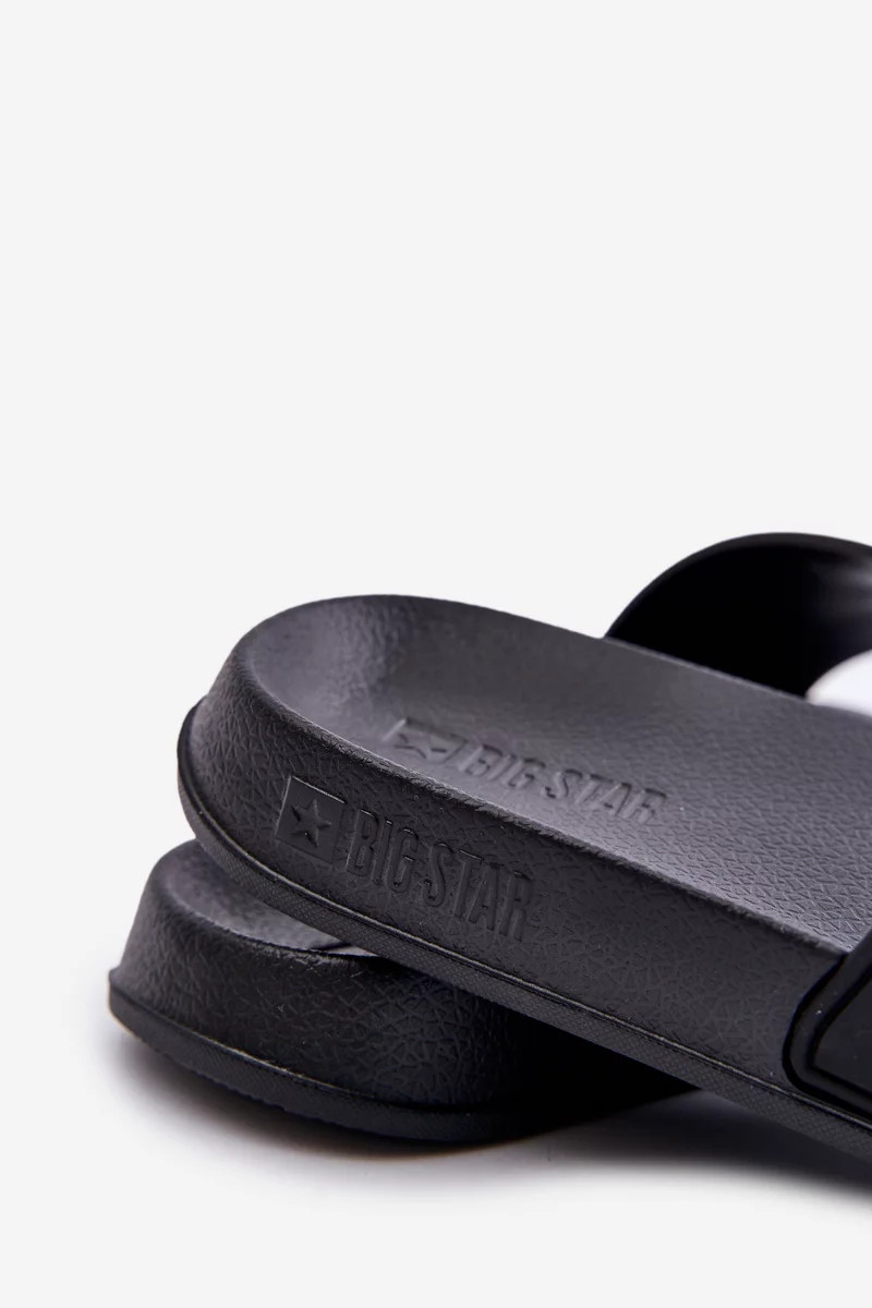Pánske papuče s logom Big Star Black 44