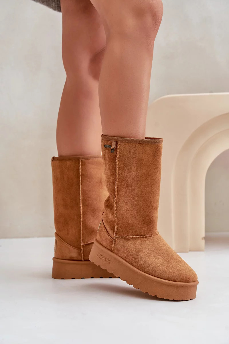 Snežnice s vysokou platformou Big Star OO274893 Camel 36