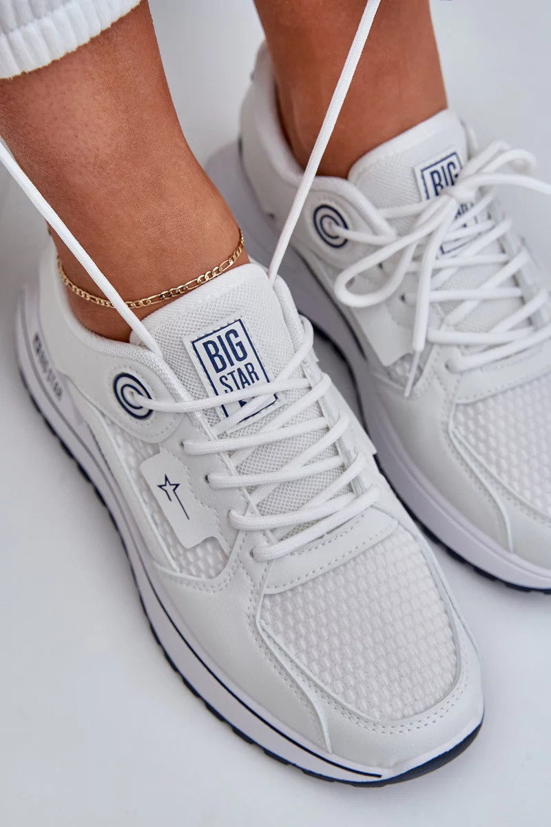 Dámske tenisky Big Star HI-POLY SYSTEM - white/navy blue 41