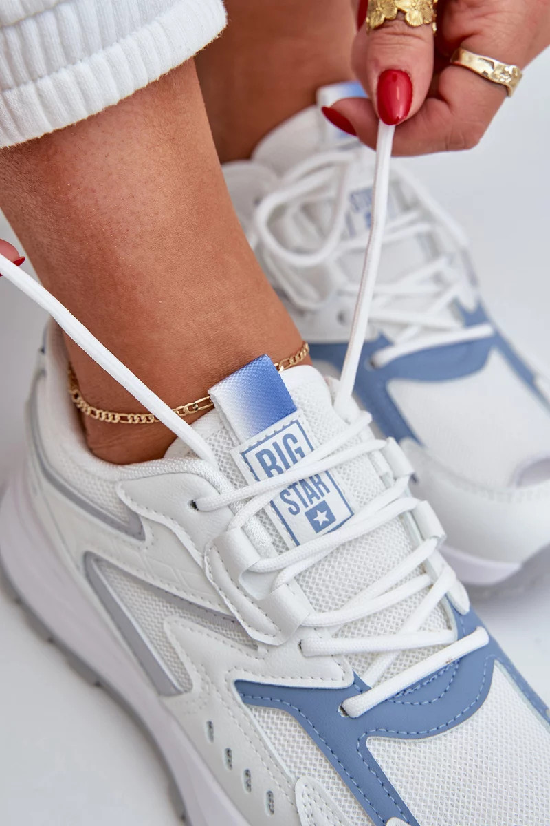 Dámské boty Big Star HI-POLY SYSTEM– bílo-modré Velikost: 36