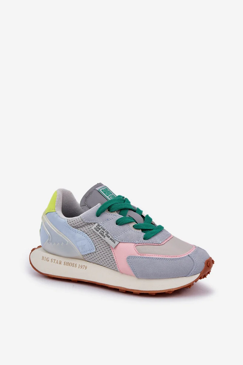 Dámske tenisky na platforme Big Star - modré 38