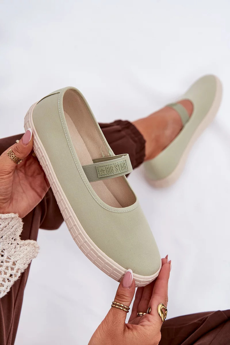 Dámske tenisky Big Star - svetlozelené 40