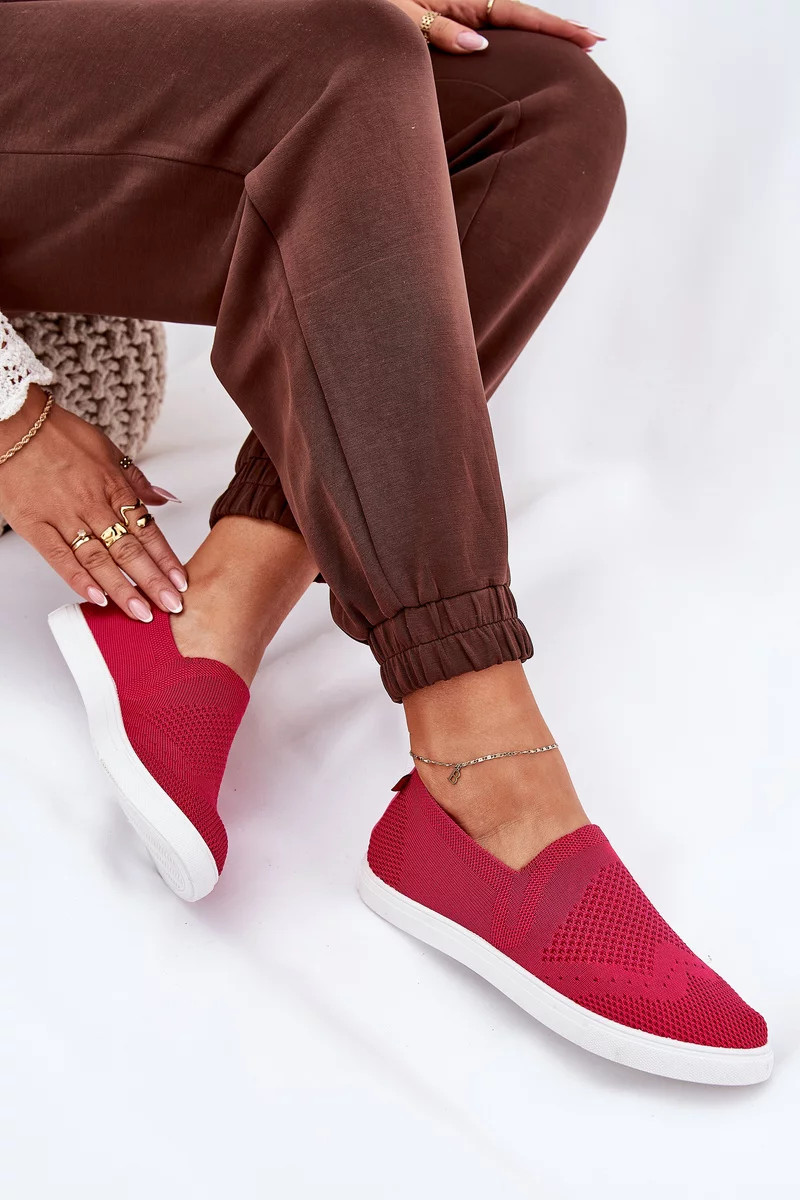 Dámske slip-on tenisky Big Star - fuchsiová 41