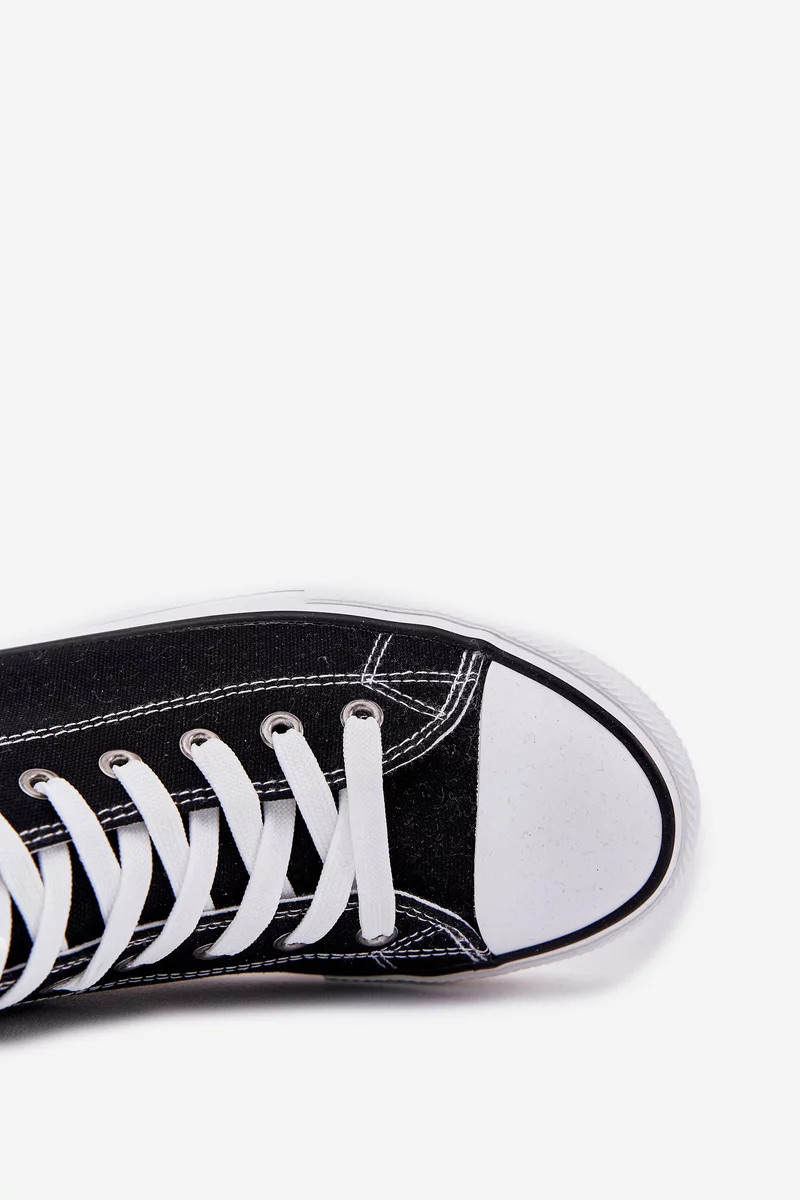 Pánske plátenné tenisky Big Star HI-POLY SYSTEM - čierne 43