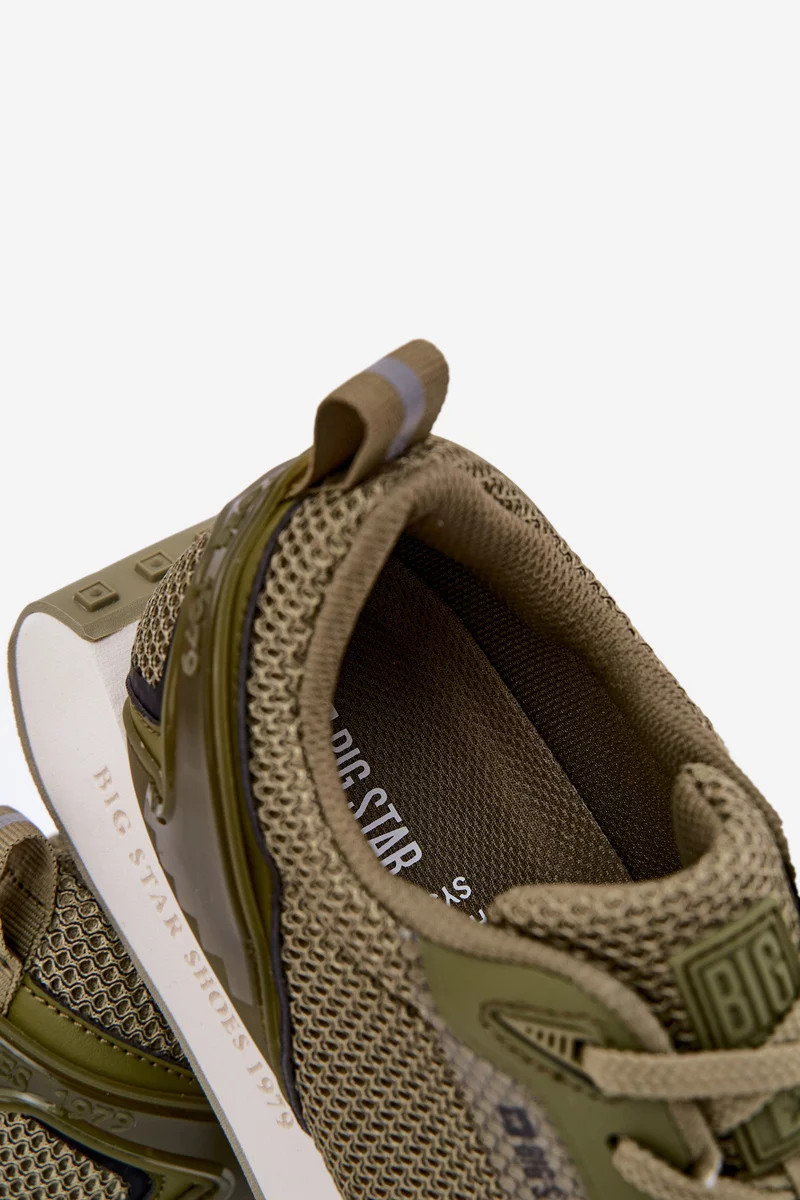 Pánske tenisky na platforme Big Star HI-POLY SYSTEM - khaki 44