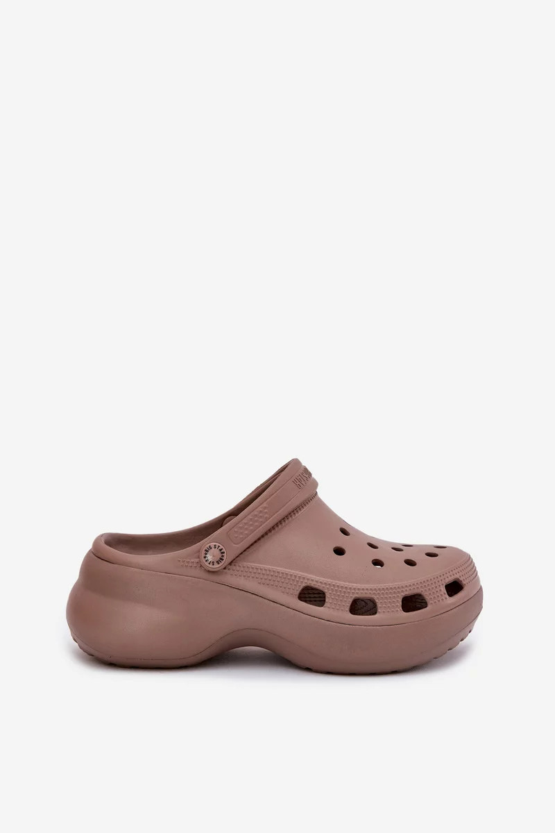 Dámske penové papuče Big Star - tmavo béžové 37 Dámske penové papuče Big Star - tmavo béžové 37