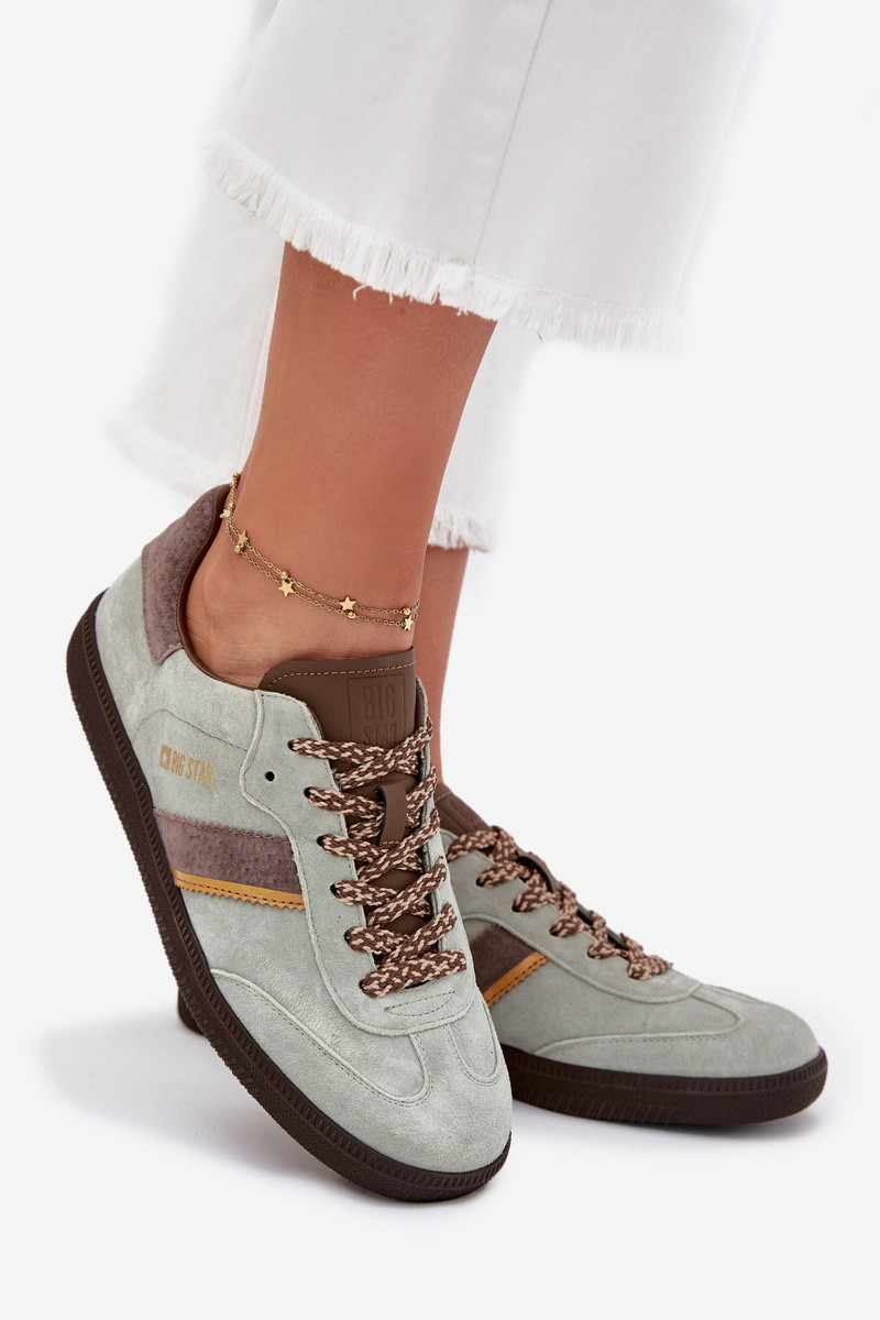 Dámske semišové tenisky Big Star HI-POLY SYSTEM - mentolové 38