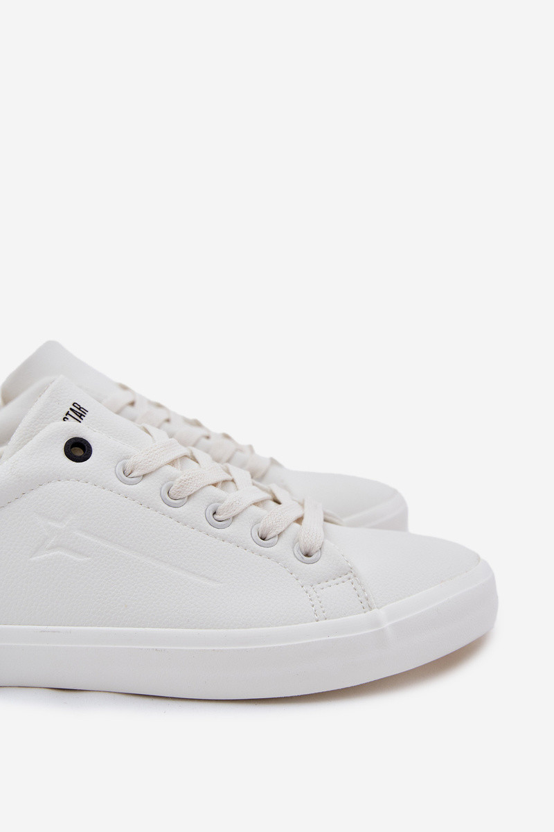 Pánské tenisky z ECO kůže Big Star – bílé Velikost: 42