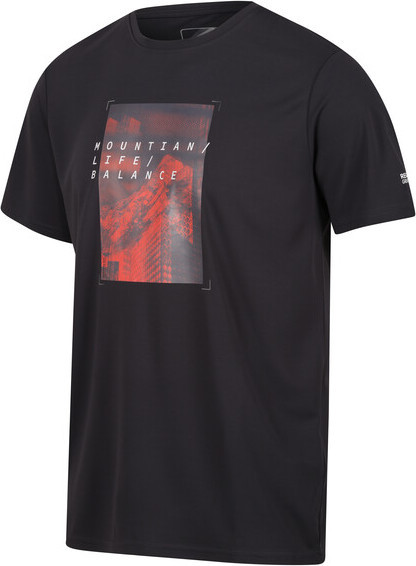 Pánské tričko Regatta RMT272-61I černé Černá XXL