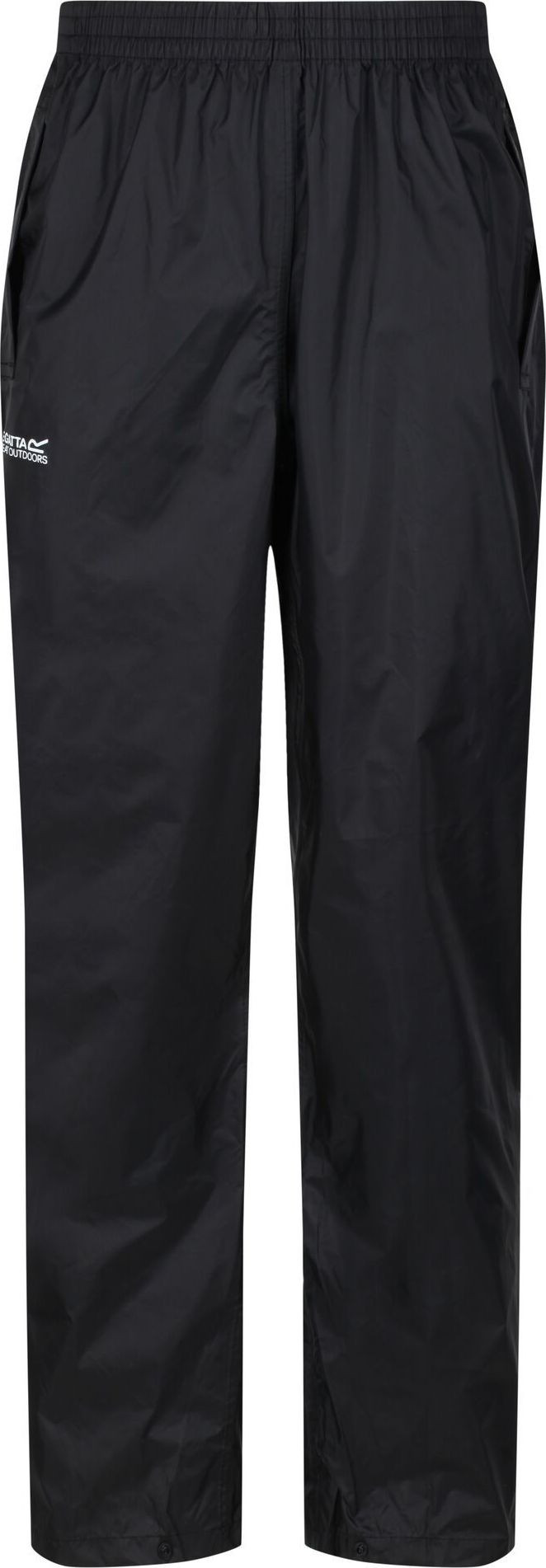 Pánské outdoorové kalhoty Regatta RMW149 Pack It Overtrousers Černé Černá XXL