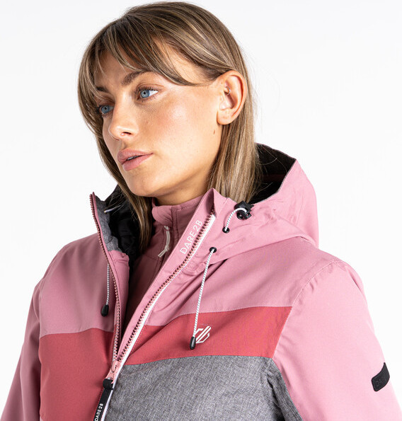 Dámská lyžařská bunda Ice Gleam III DWP528-D18 růžová Růžová 40