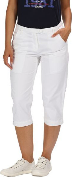 Dámské 3/4 kalhoty Regatta Maleena Capri II 900 bílé Bílá 36