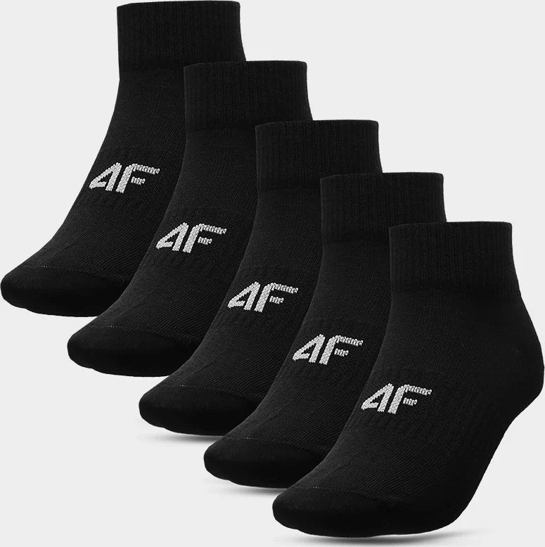 Levně Dámské ponožky 4F 4FAW22USOCF076 černé Černá 35-38