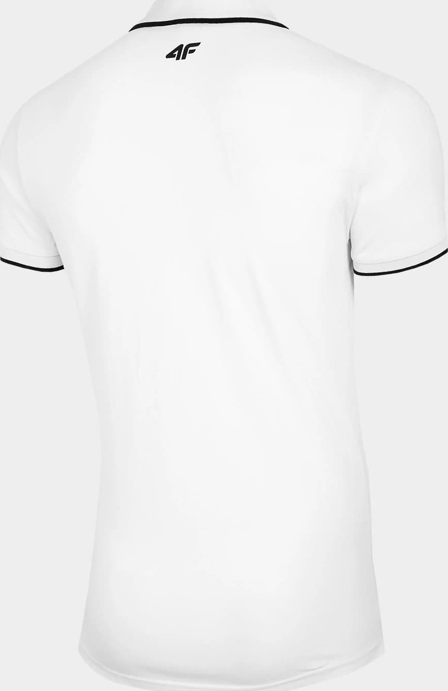Pánské polo tričko 4F TSM009 bílé Bílá XL