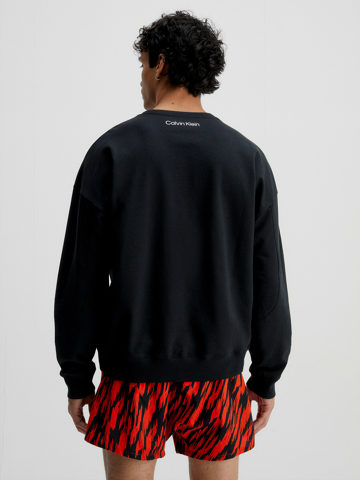 Pánská mikina Lounge Sweatshirt CK96 000NM2415EUB1 černá - Calvin Klein S