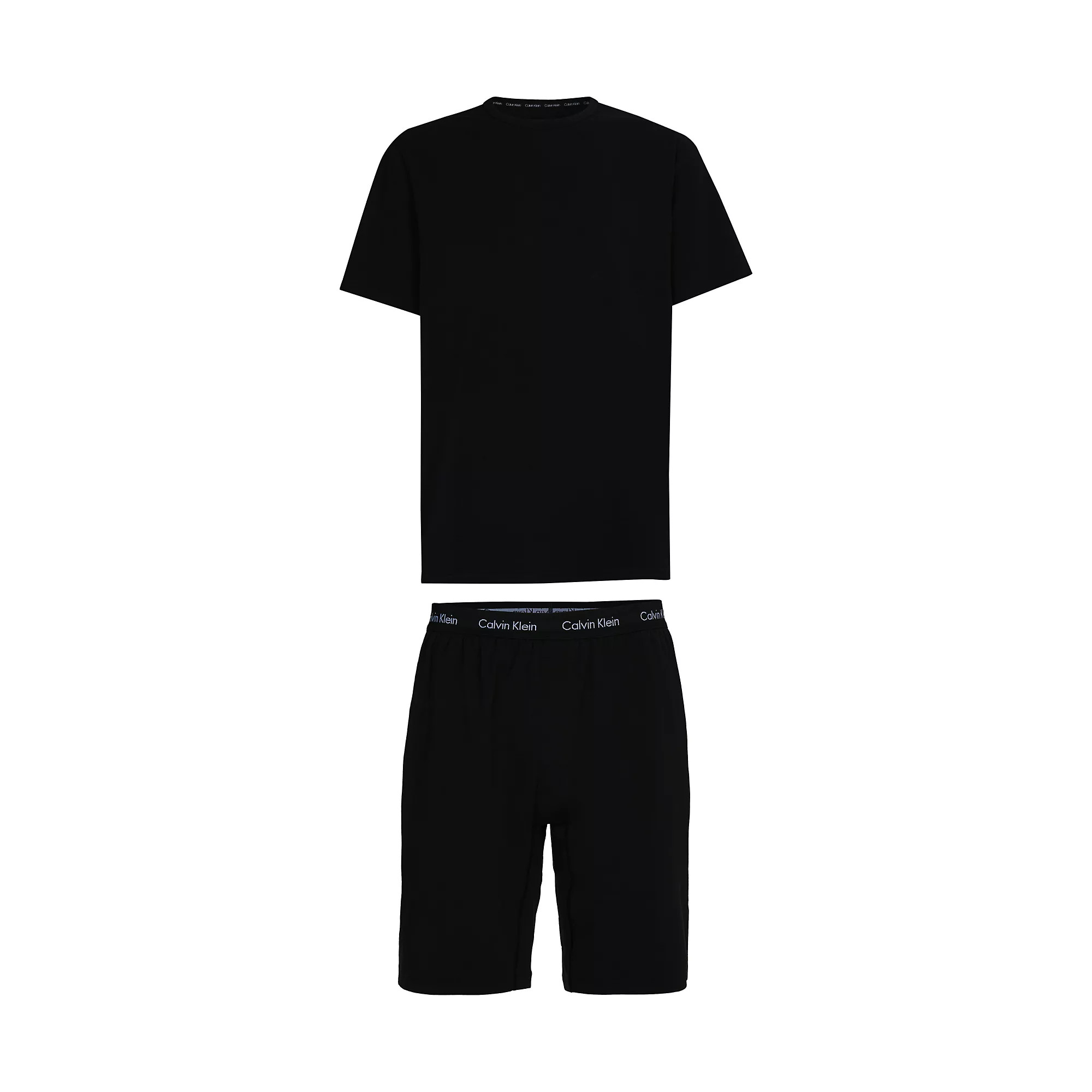 Spodní prádlo Pánské pyžamo S/S SHORT SET 000NM2428EUB1 - Calvin Klein L