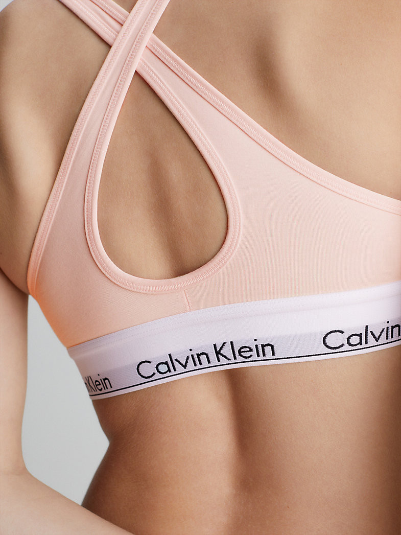 Dámská podprsenka Lift Bralette Modern Cotton000QF1654E2NT světle růžová - Calvin Klein XS