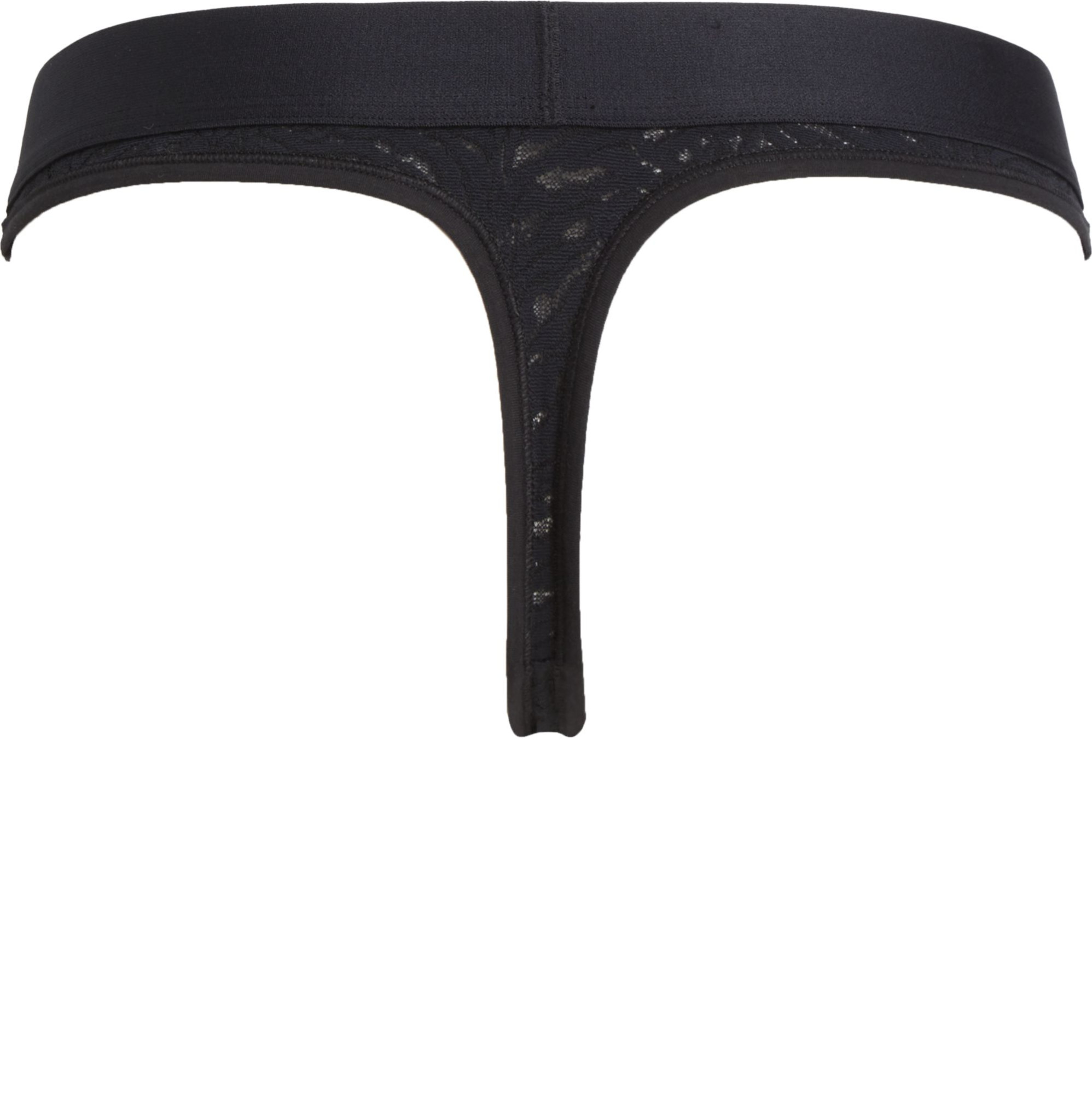 Dámská tanga Lace Thong Intrinsic 000QF7287EUB1 černá - Calvin Klein XL
