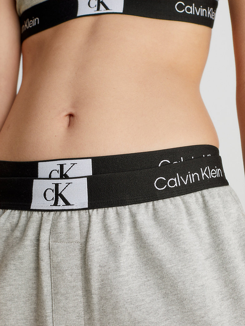 Dámské kalhoty Lounge Joggers CK96 000QS6943EP7A šedá - Calvin Klein XS