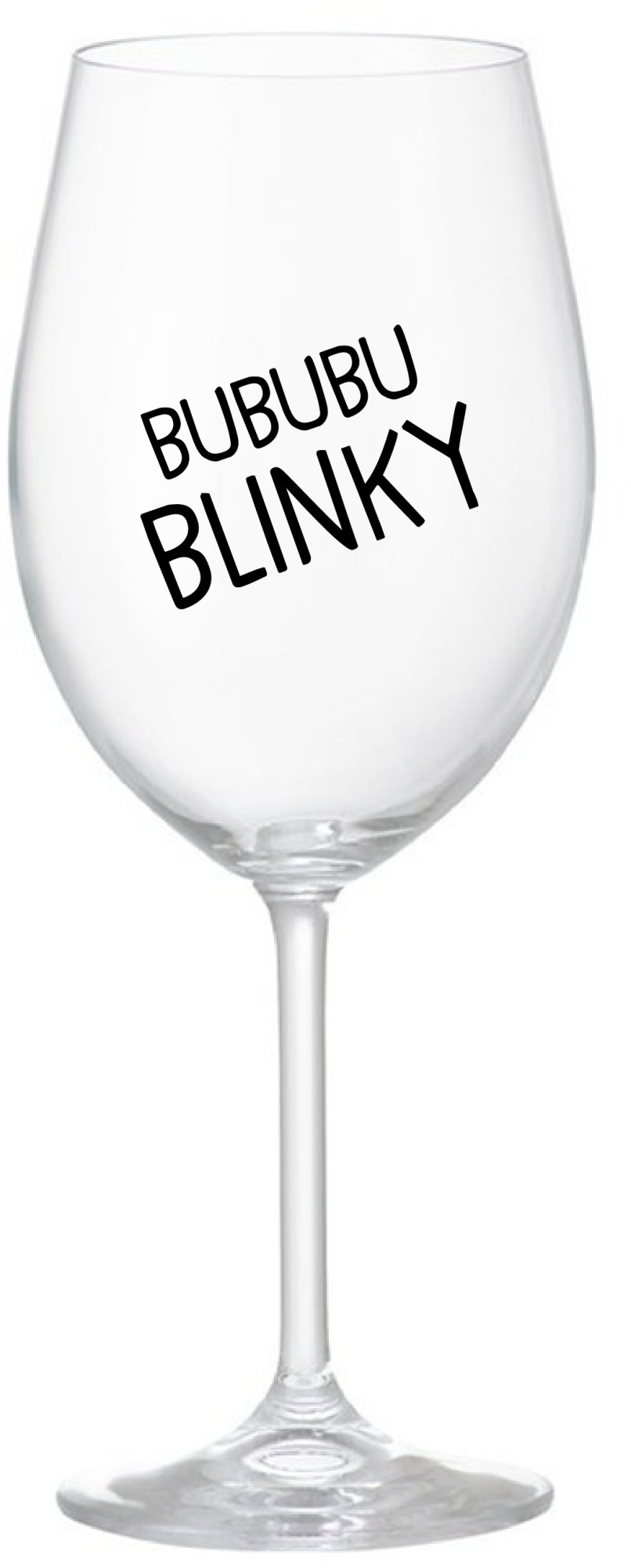 BUBUBUBLINKY - čirá sklenice na víno 350 ml