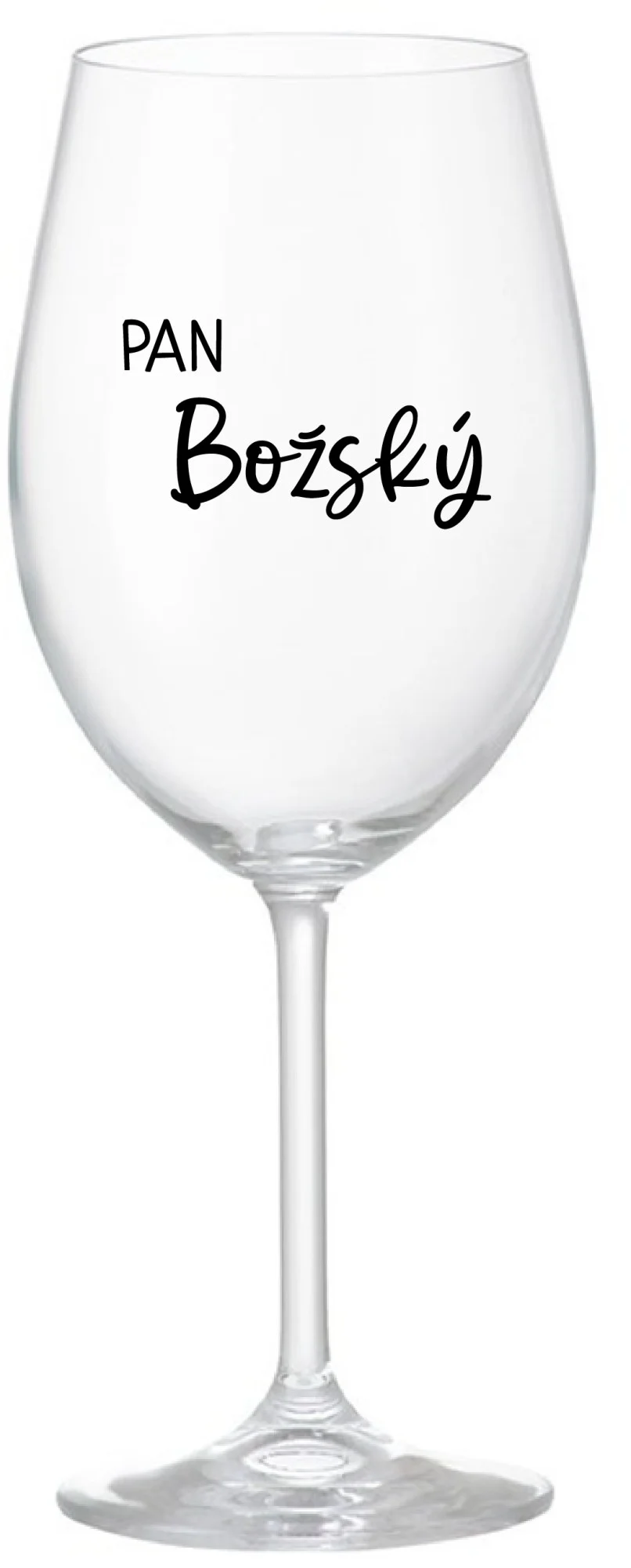 PAN BOŽSKÝ  - čirá sklenice na víno 350 ml