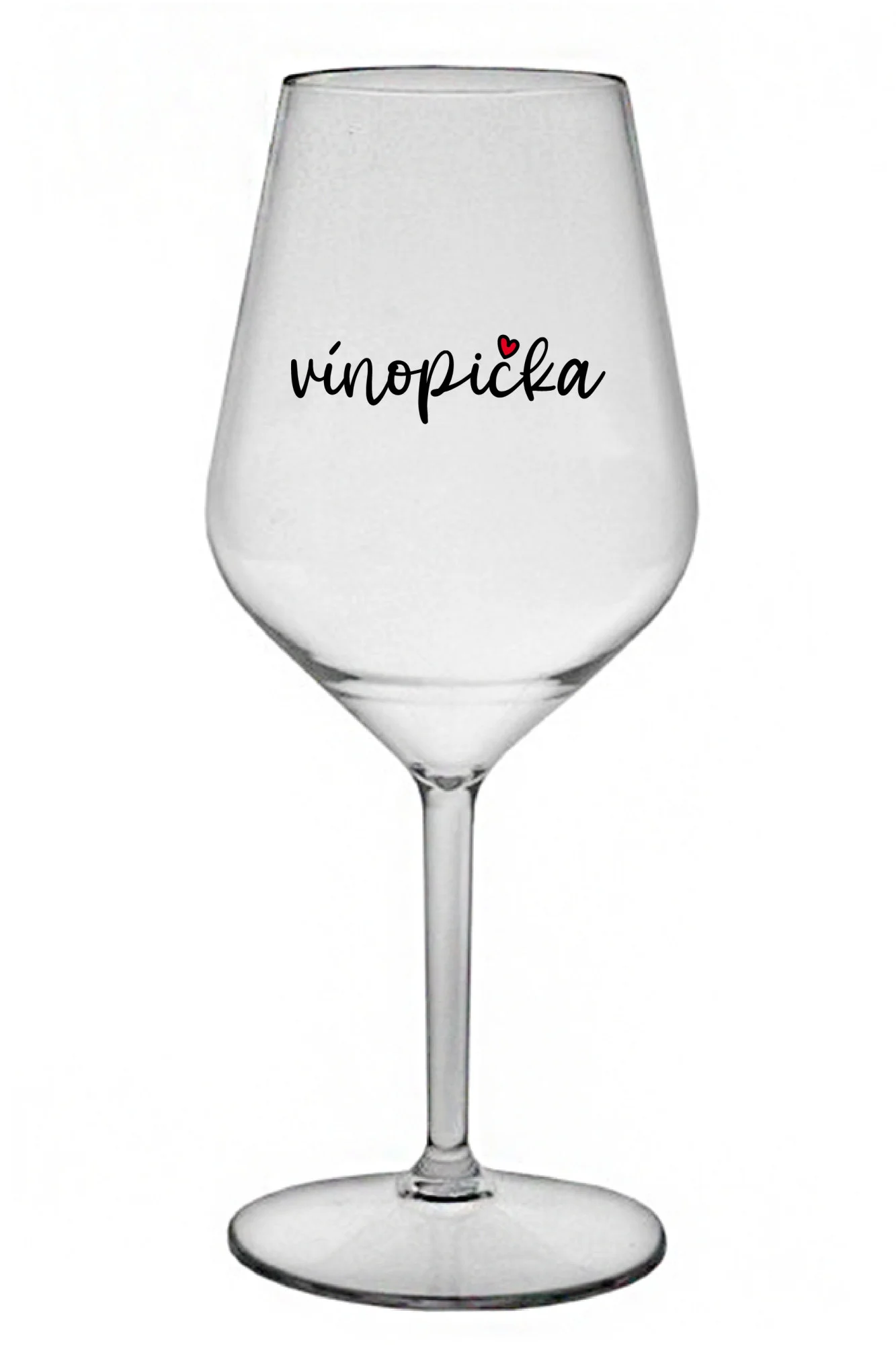 VÍNOPIČKA - čirá nerozbitná sklenice na víno 470 ml