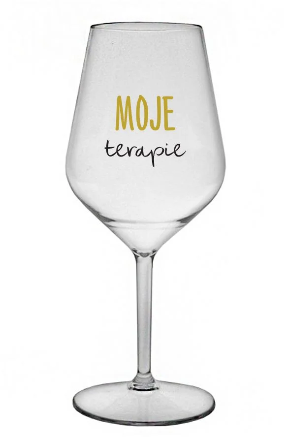 MOJE TERAPIE - čirá nerozbitná sklenice na víno 470 ml