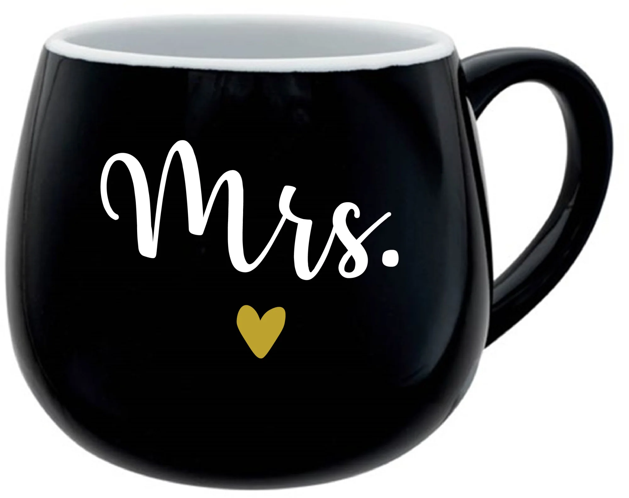 MRS. - černý keramický hrníček 300 ml