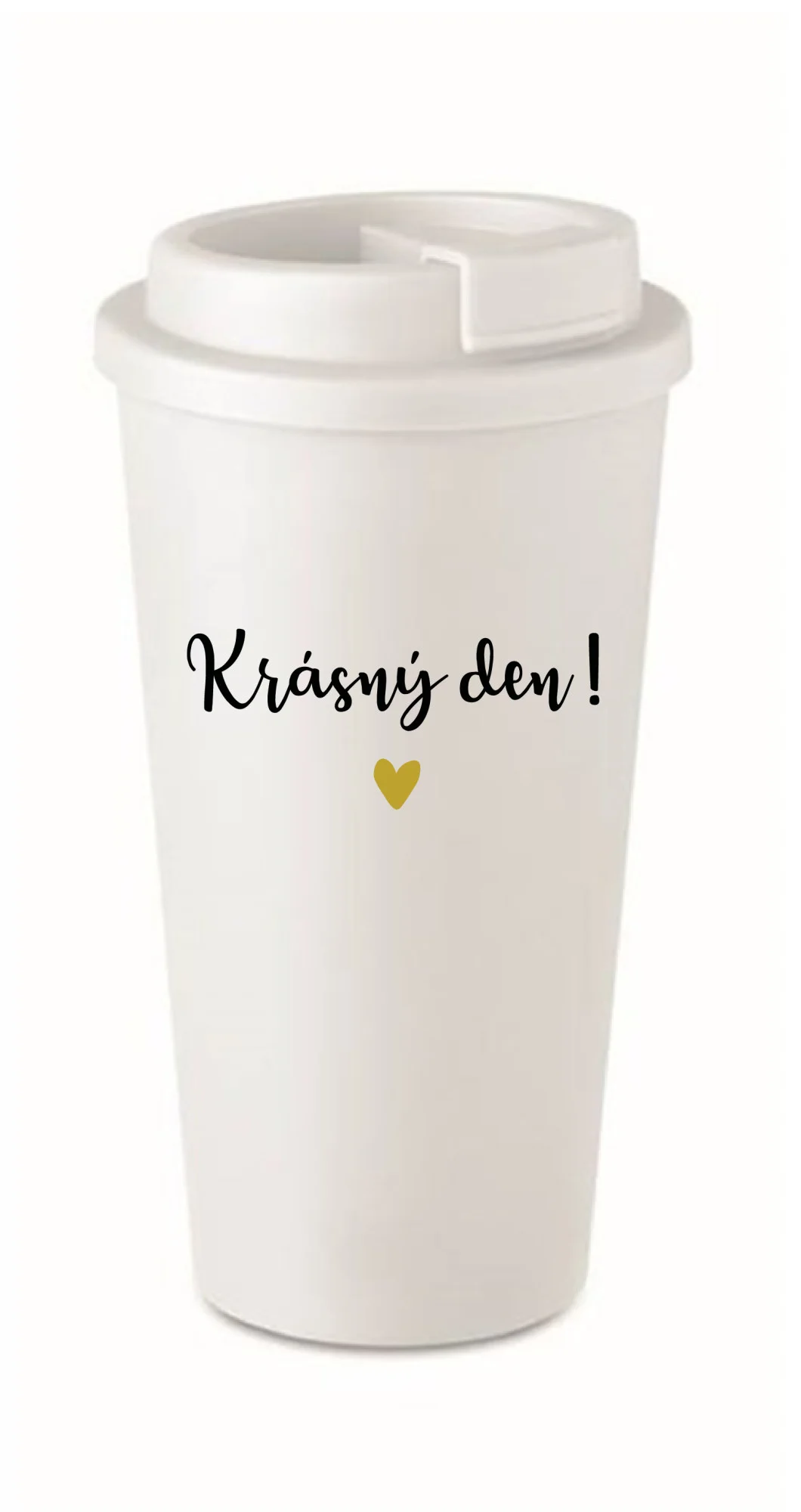 KRÁSNÝ DEN! - bílý termohrnek 475 ml