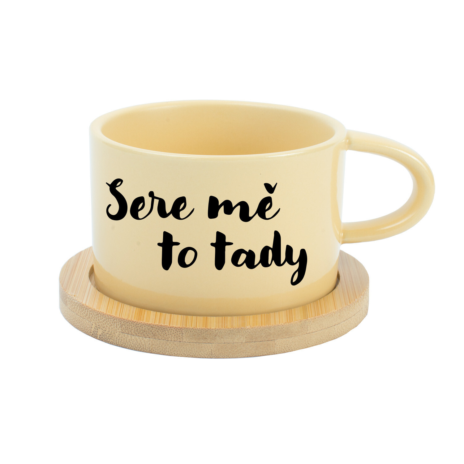 SERE MĚ TO TADY - žlutý hrníček makronka 200 ml