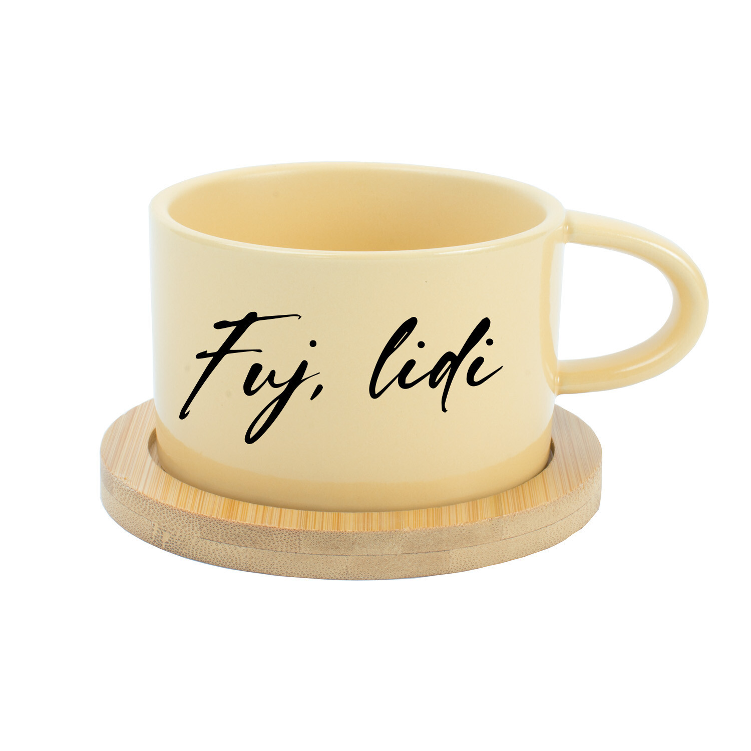 FUJ, LIDI - žlutý hrníček makronka 200 ml