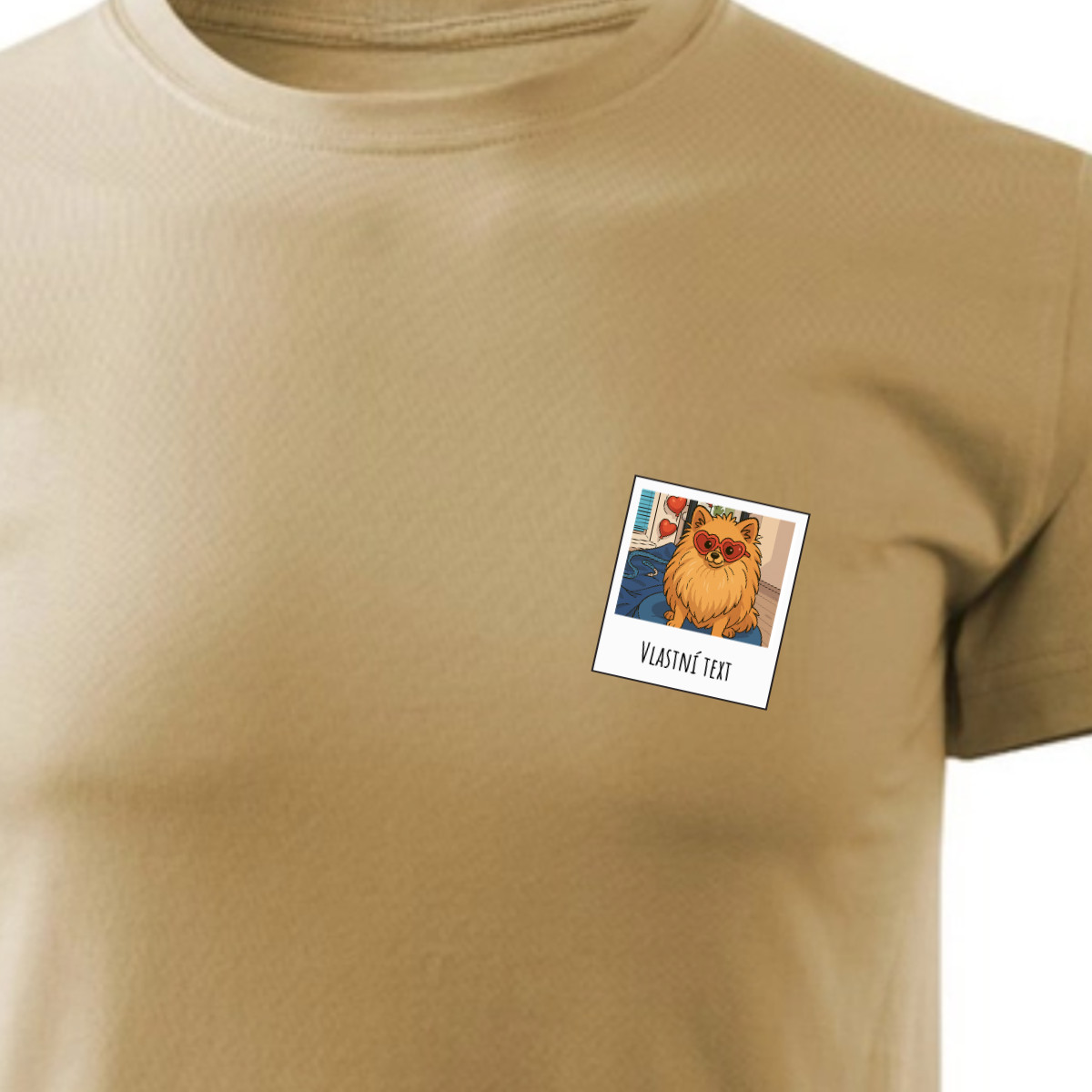 Personalizované pánské tričko s polaroidem