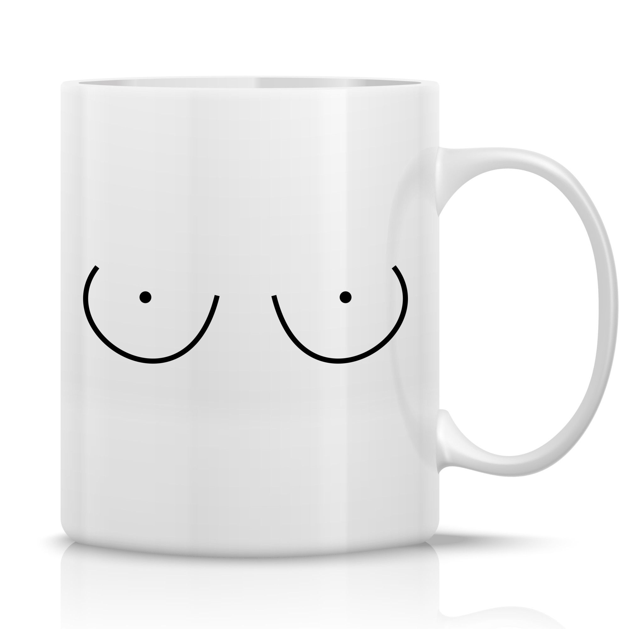 PRSA (MALÁ) - klasický bílý keramický hrníček 300 ml