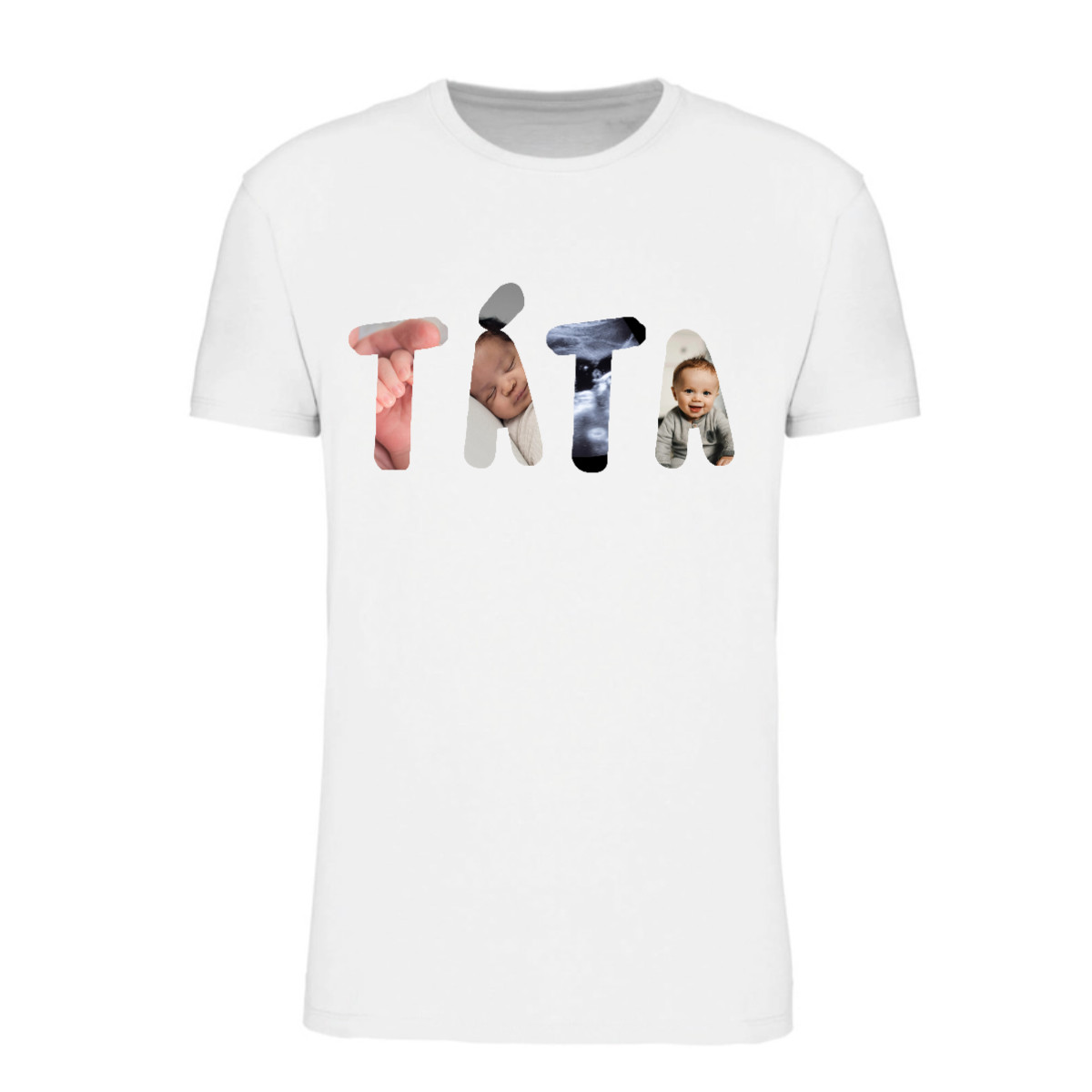 Levně Personalizované pánské tričko - táta/děda z fotek