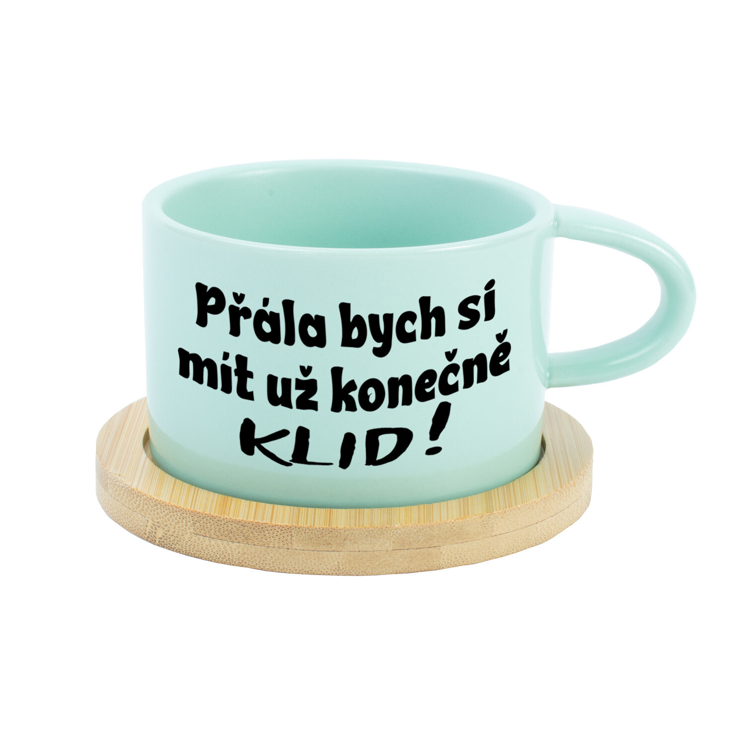 PŘÁLA BYCH SI MÍT UŽ KONEČNĚ KLID! - mint hrníček makronka 200 ml